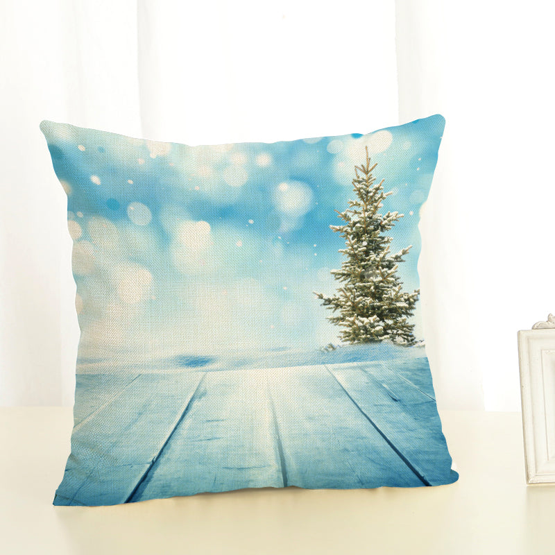 Christmas Cushion Covers Linen Effect 18" x 18" (45cm x 45cm)