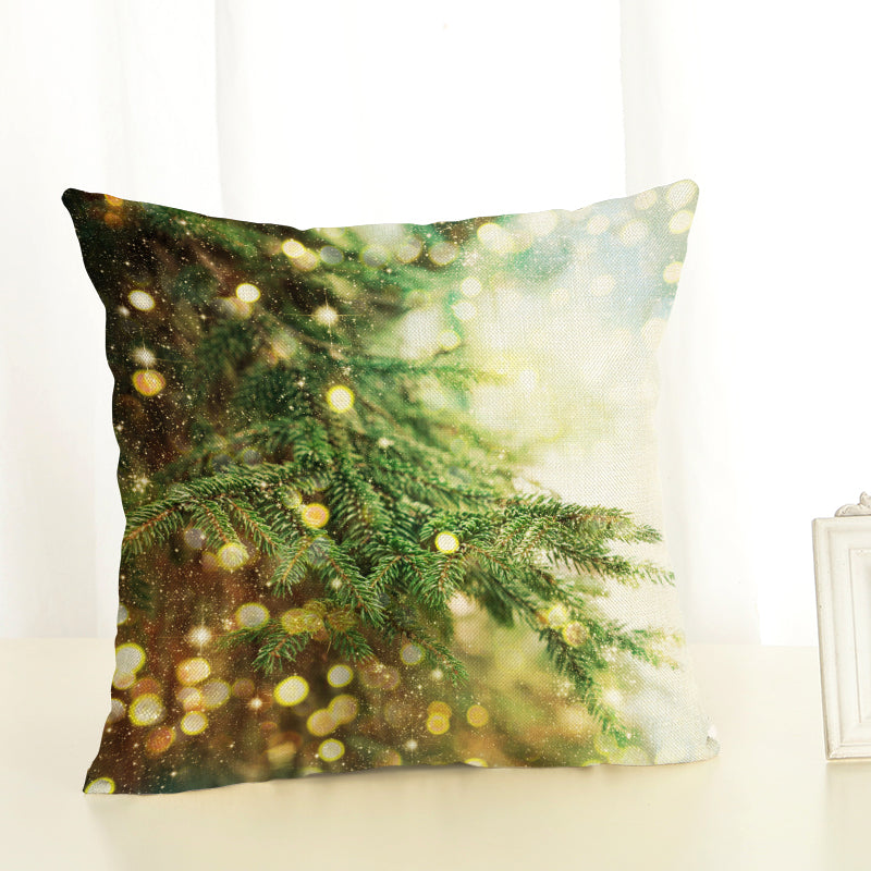 Christmas Cushion Covers Linen Effect 18" x 18" (45cm x 45cm)