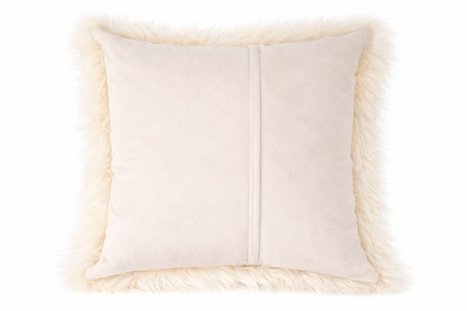 Set Of 2 Fluffy Faux Fur Shaggy Long Pile Decorative Pillow Cases (Multiple Colours, 45cm x 45cm)