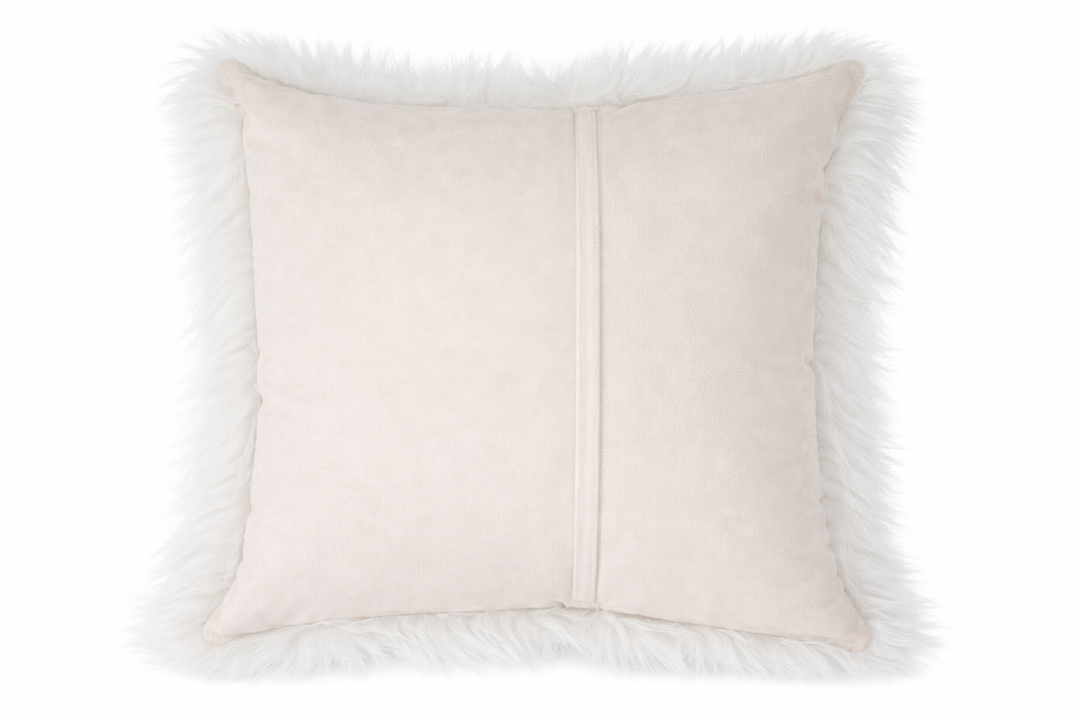 Set Of 2 Fluffy Faux Fur Shaggy Long Pile Decorative Pillow Cases (Multiple Colours, 45cm x 45cm)