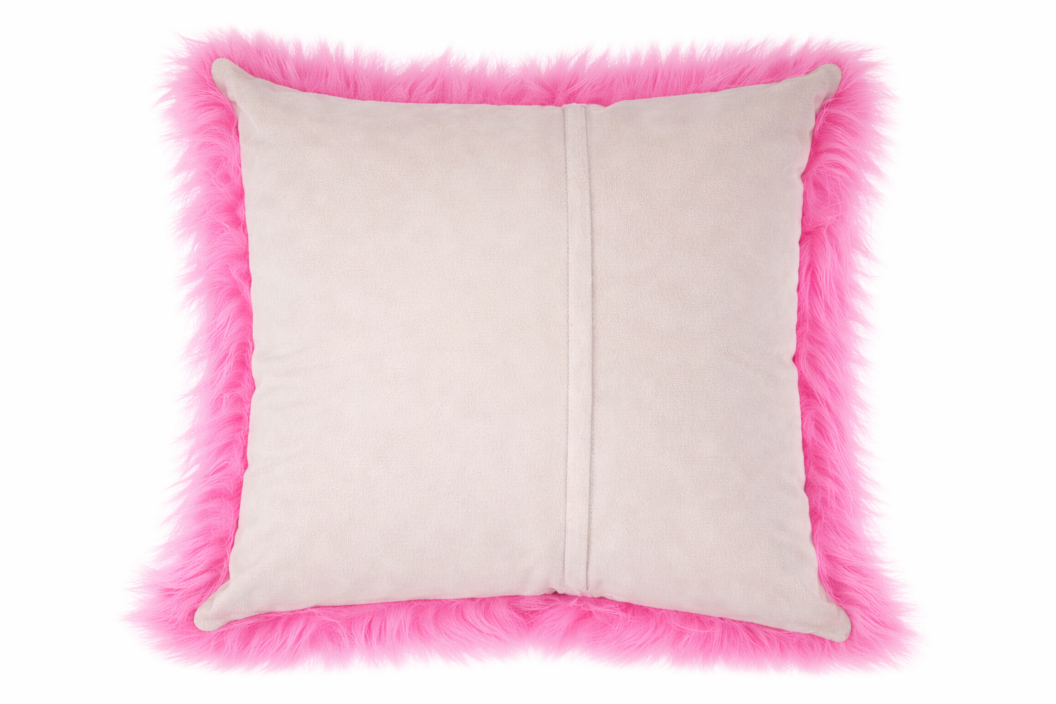 Set Of 2 Fluffy Faux Fur Shaggy Long Pile Decorative Pillow Cases (Multiple Colours, 45cm x 45cm)