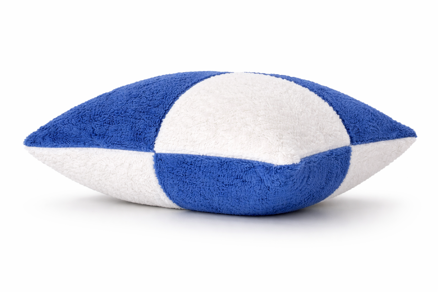 Teddy Fleece Square Check Cushion Covers (Multiple Colours, 45cm x 45cm)