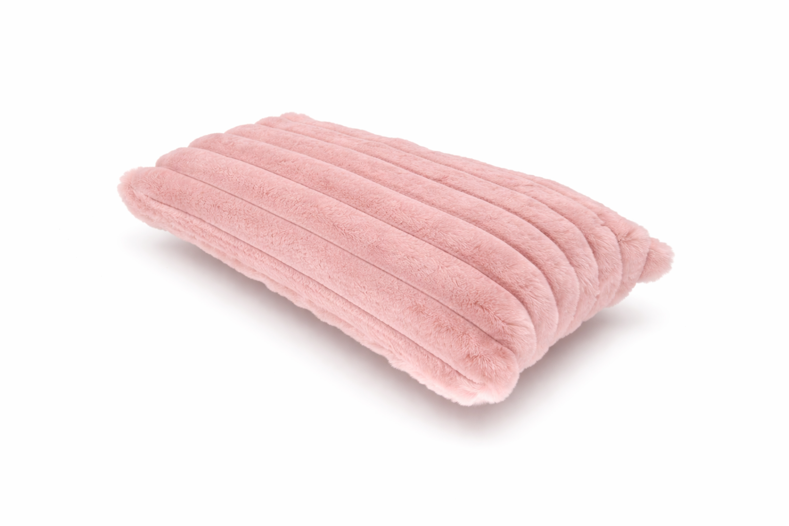 Ribbed Faux Fur Cushion Cover – Soft Plush Decorative Pillow (Multiple Colours and Sizes)