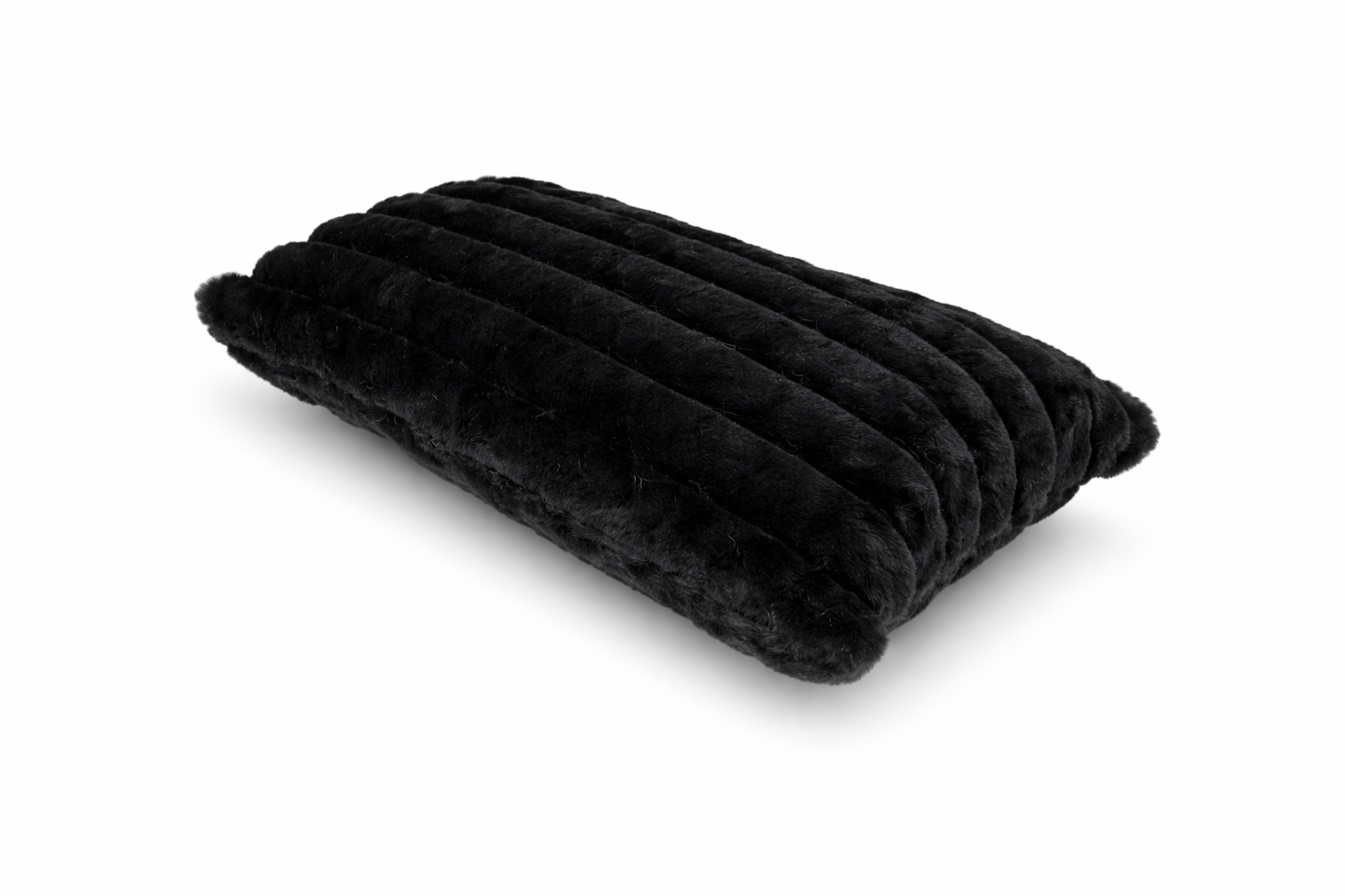 Ribbed Faux Fur Cushion Cover – Soft Plush Decorative Pillow (Multiple Colours and Sizes)
