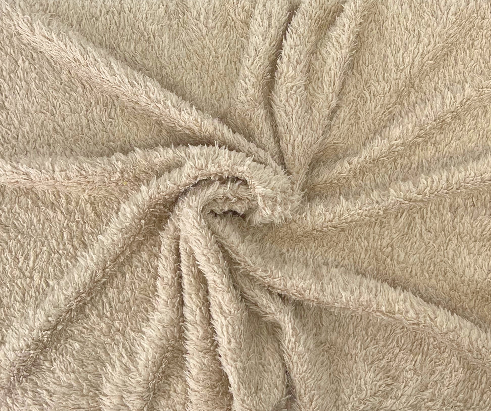 Teddy Fleece Throw (Cream)