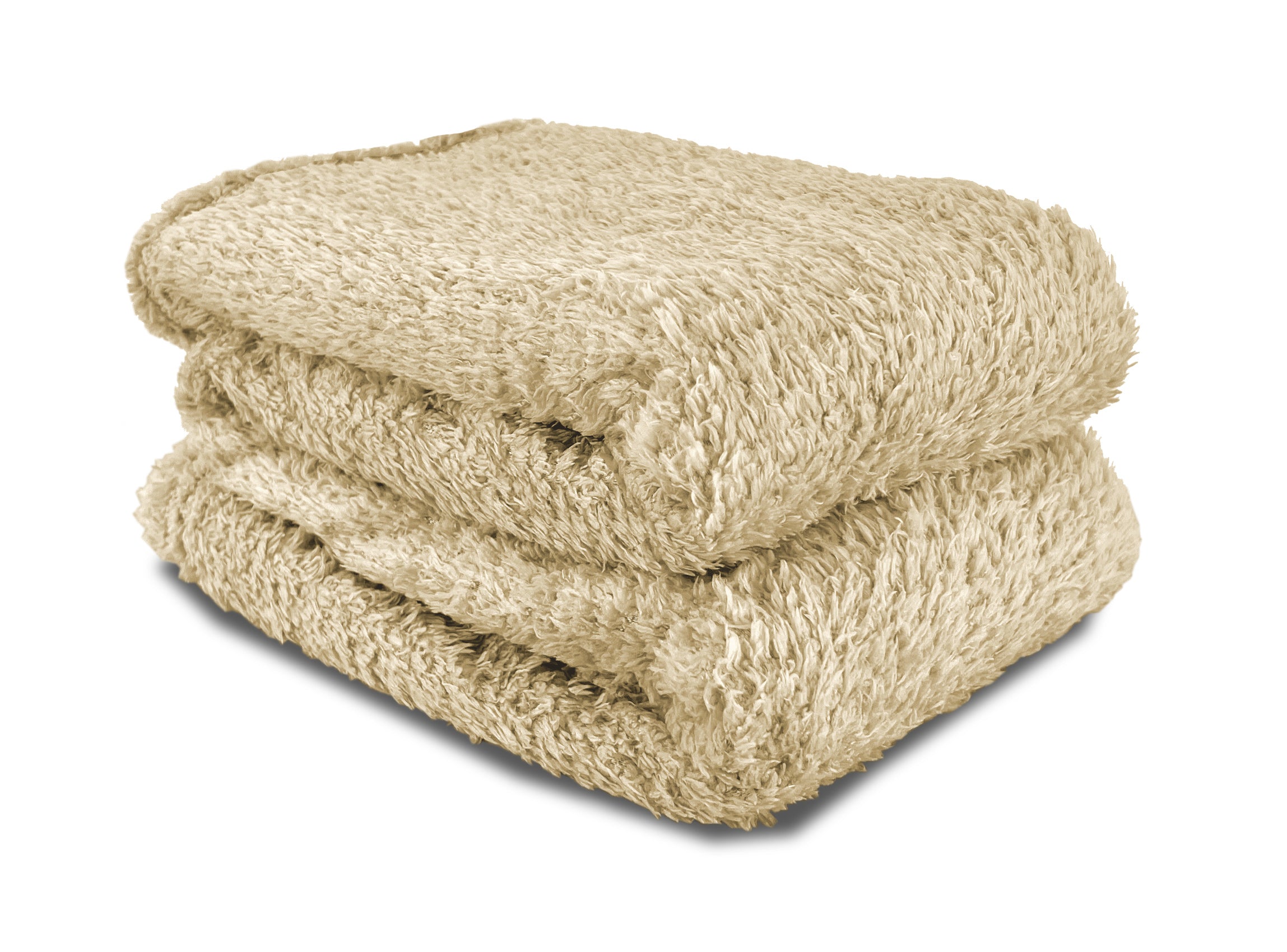 Teddy Fleece Throw (Cream)