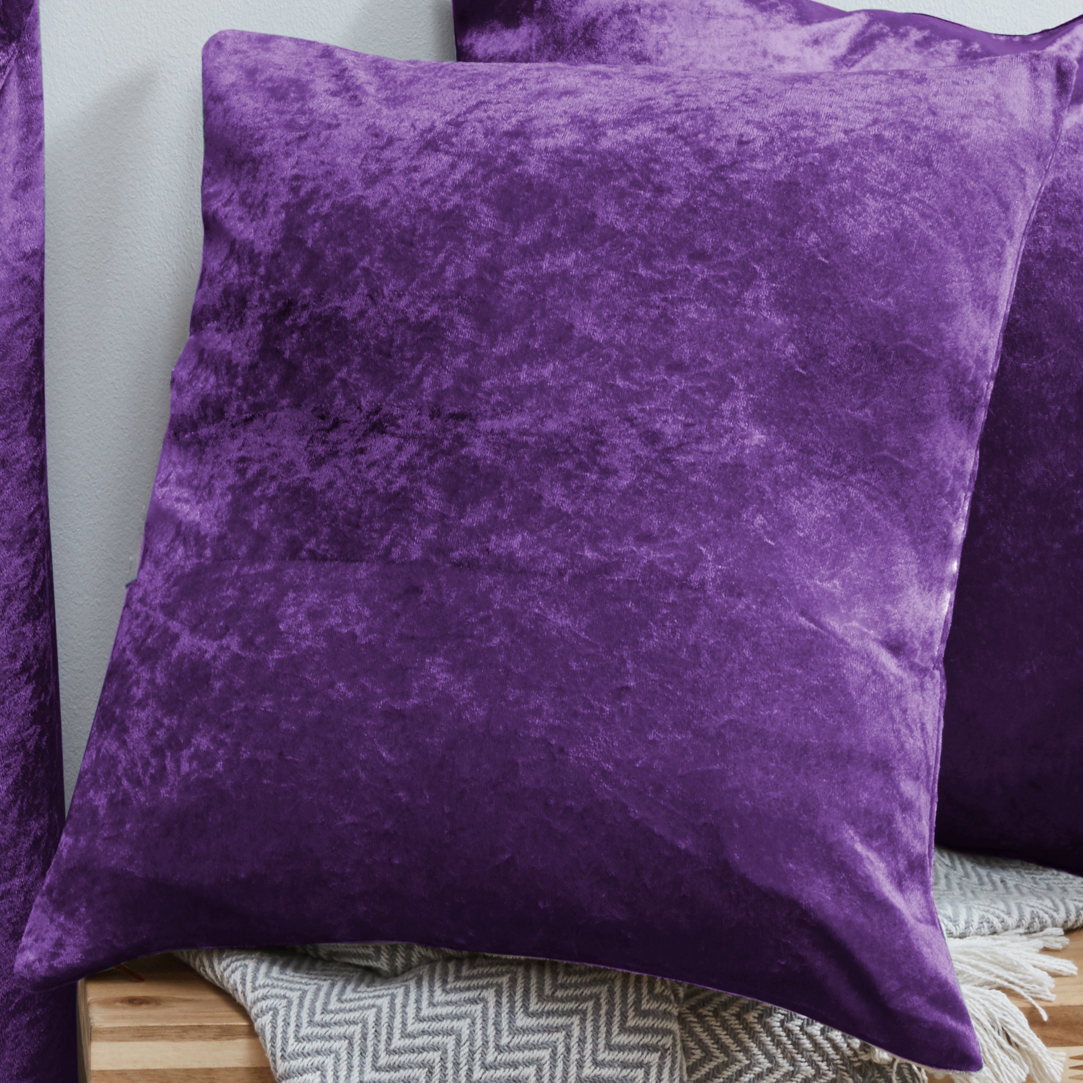 Crushed Velvet Cushion Covers 18 x 18"