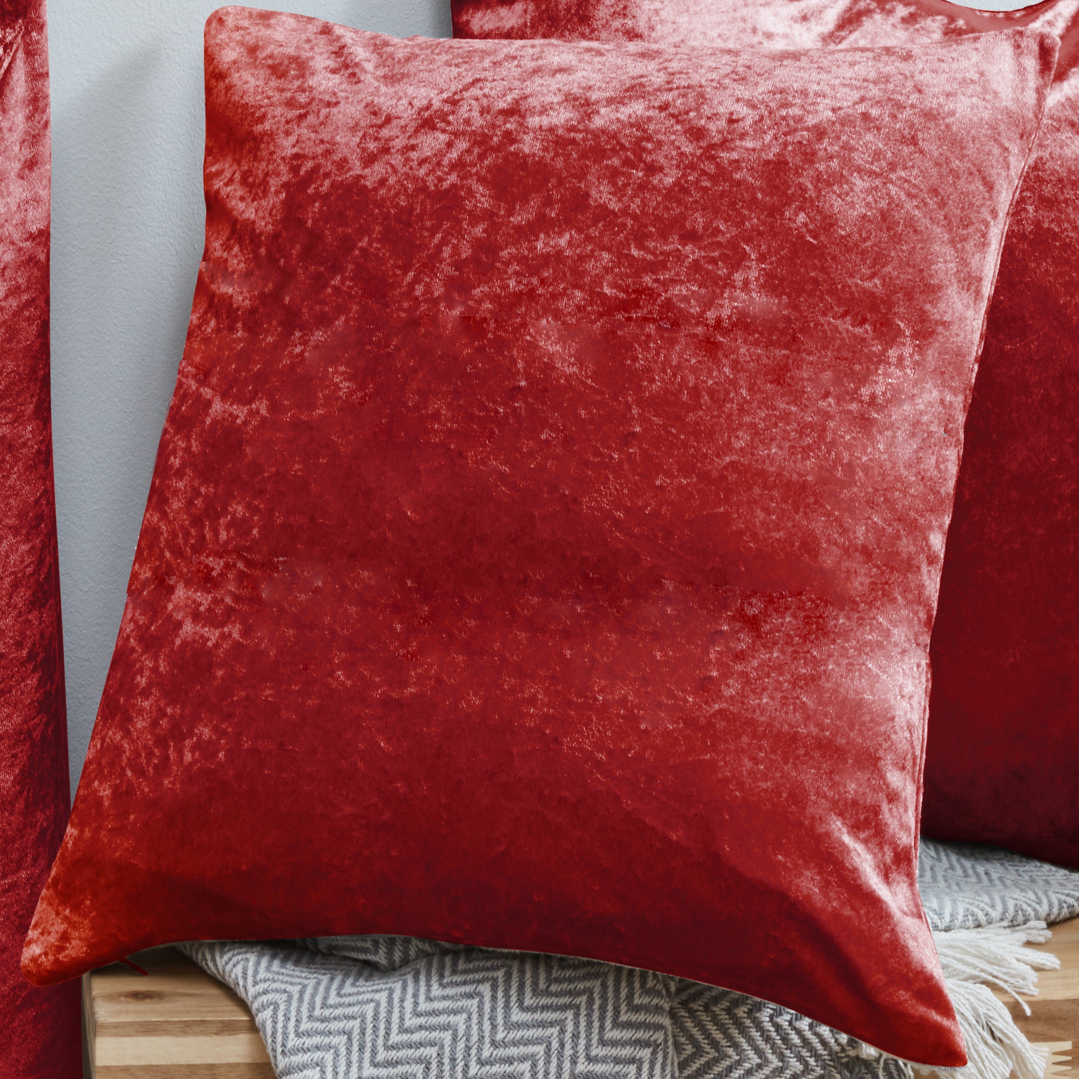 Crushed Velvet Cushion Covers 18 x 18"