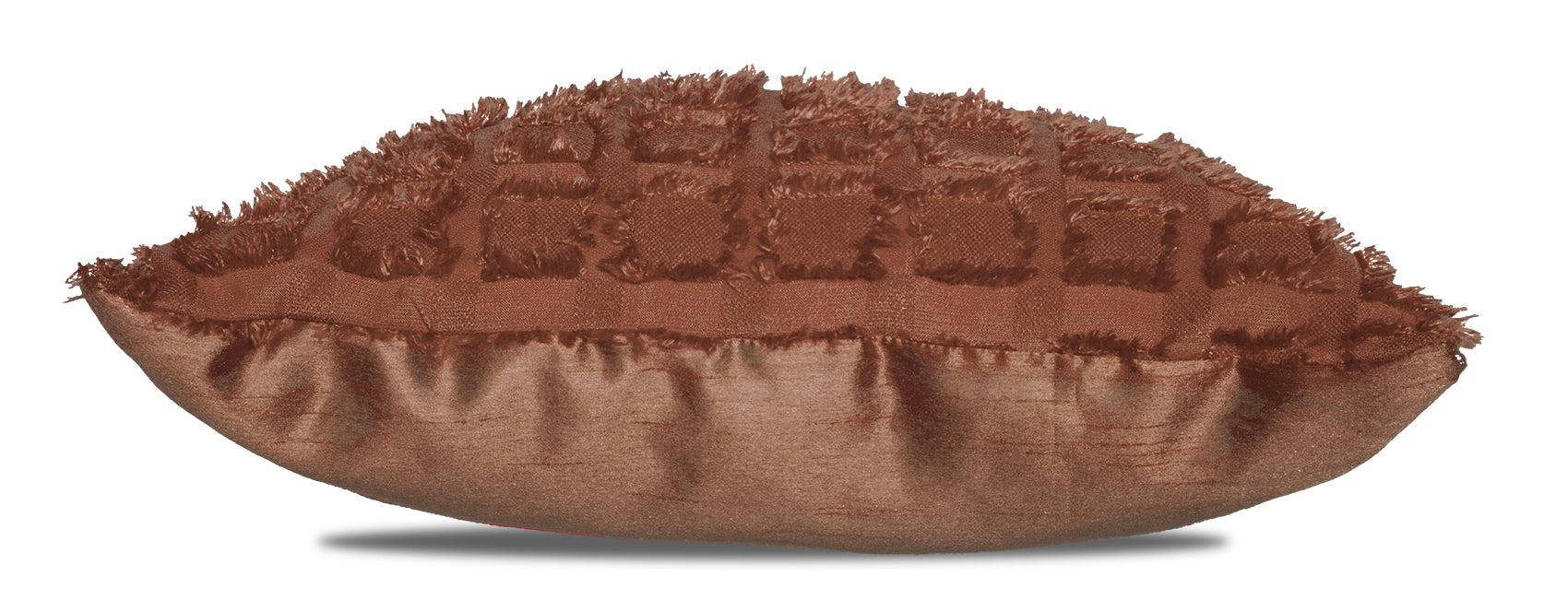 Elsa Square Fur Fabric Lined Eyelet Curtains (Mocha)