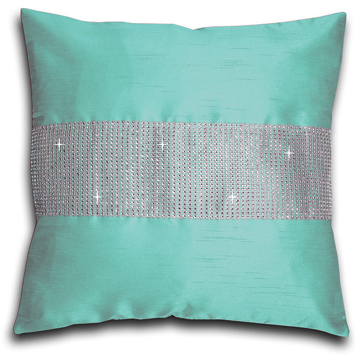 Diamante Faux Silk Cushion Covers 18 x 18"
