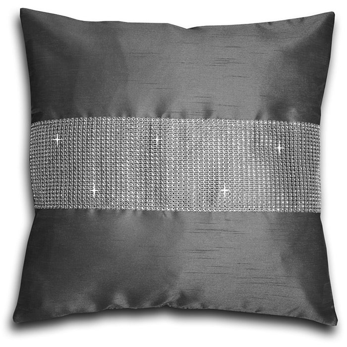 Diamante Faux Silk Cushion Covers 18 x 18"