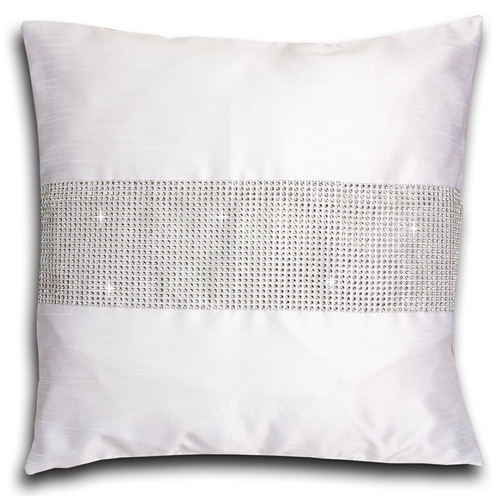 Diamante Faux Silk Cushion Covers 18 x 18"