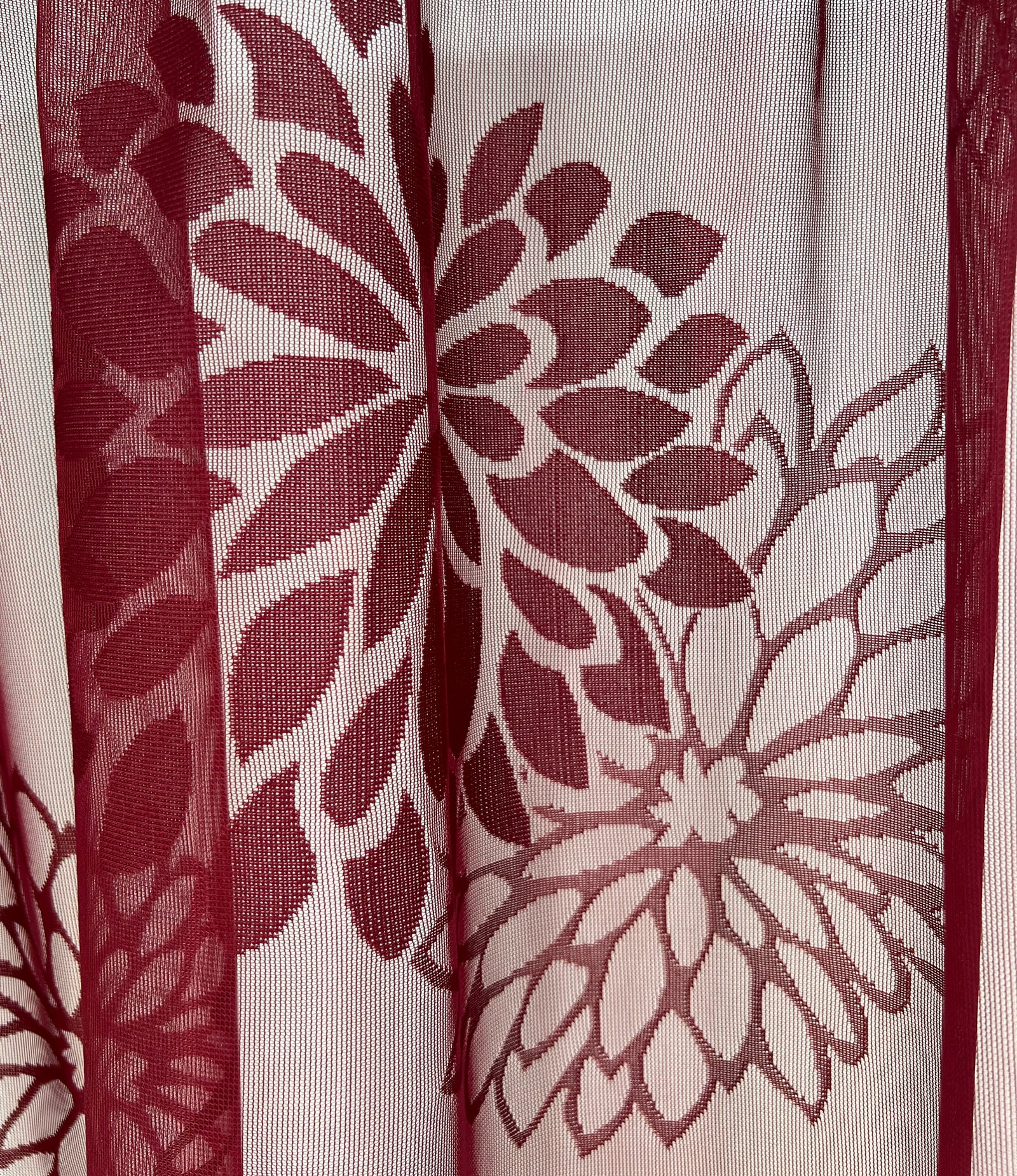 z Lisbon' Pair Of Wine Red Slot Top Net Panels *REDUCED*