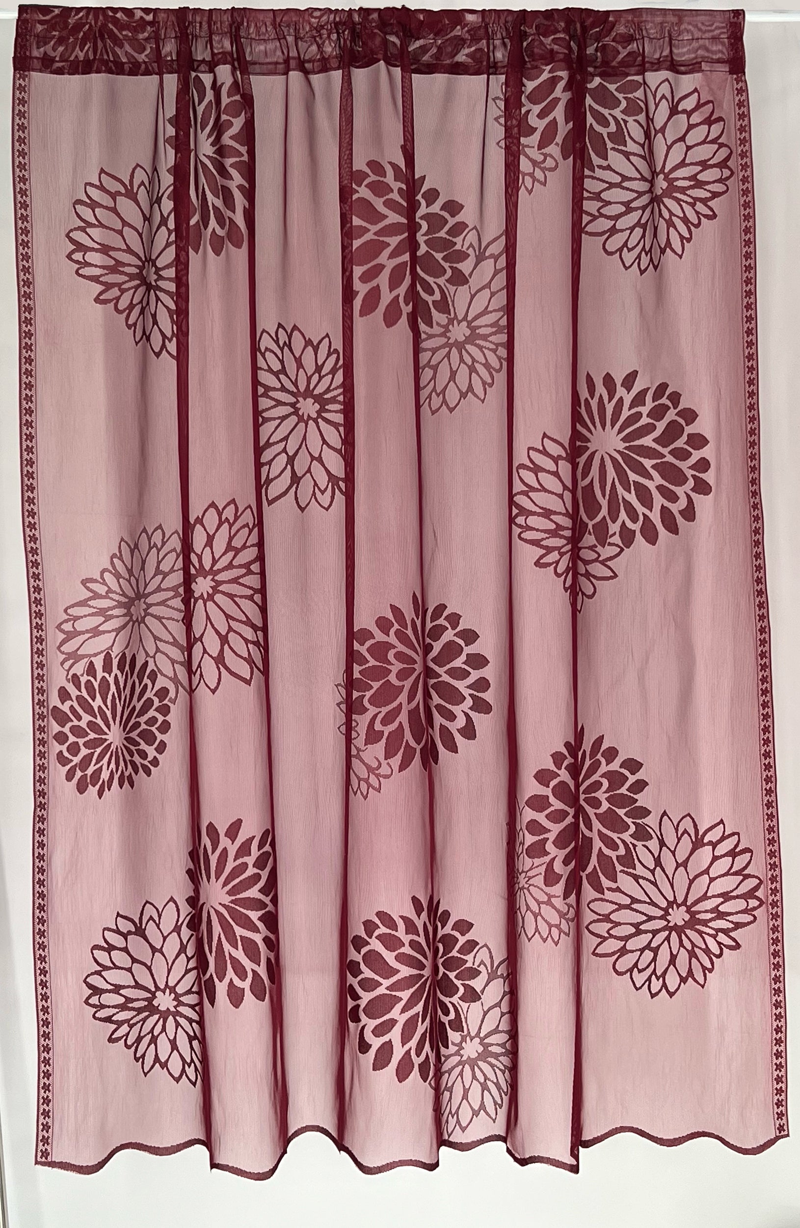 z Lisbon' Pair Of Wine Red Slot Top Net Panels *REDUCED*