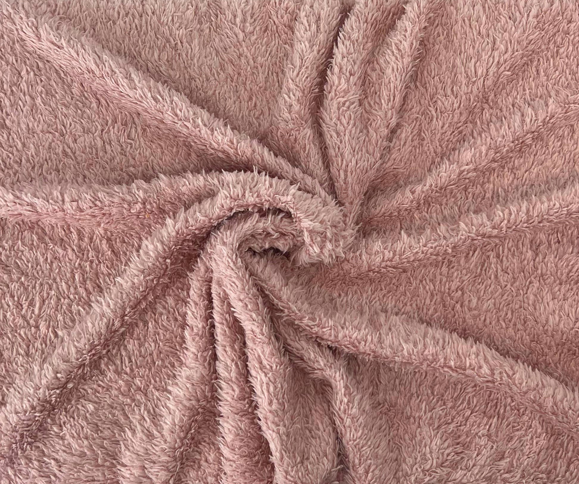 Teddy Fleece Throw (Pink)