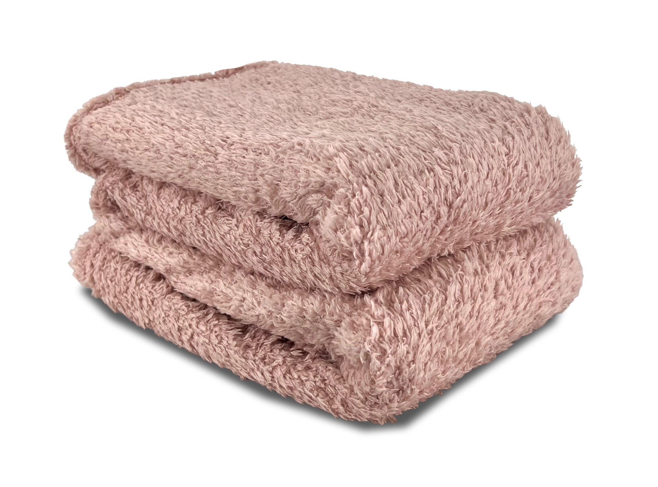 Teddy Fleece Throw (Pink)