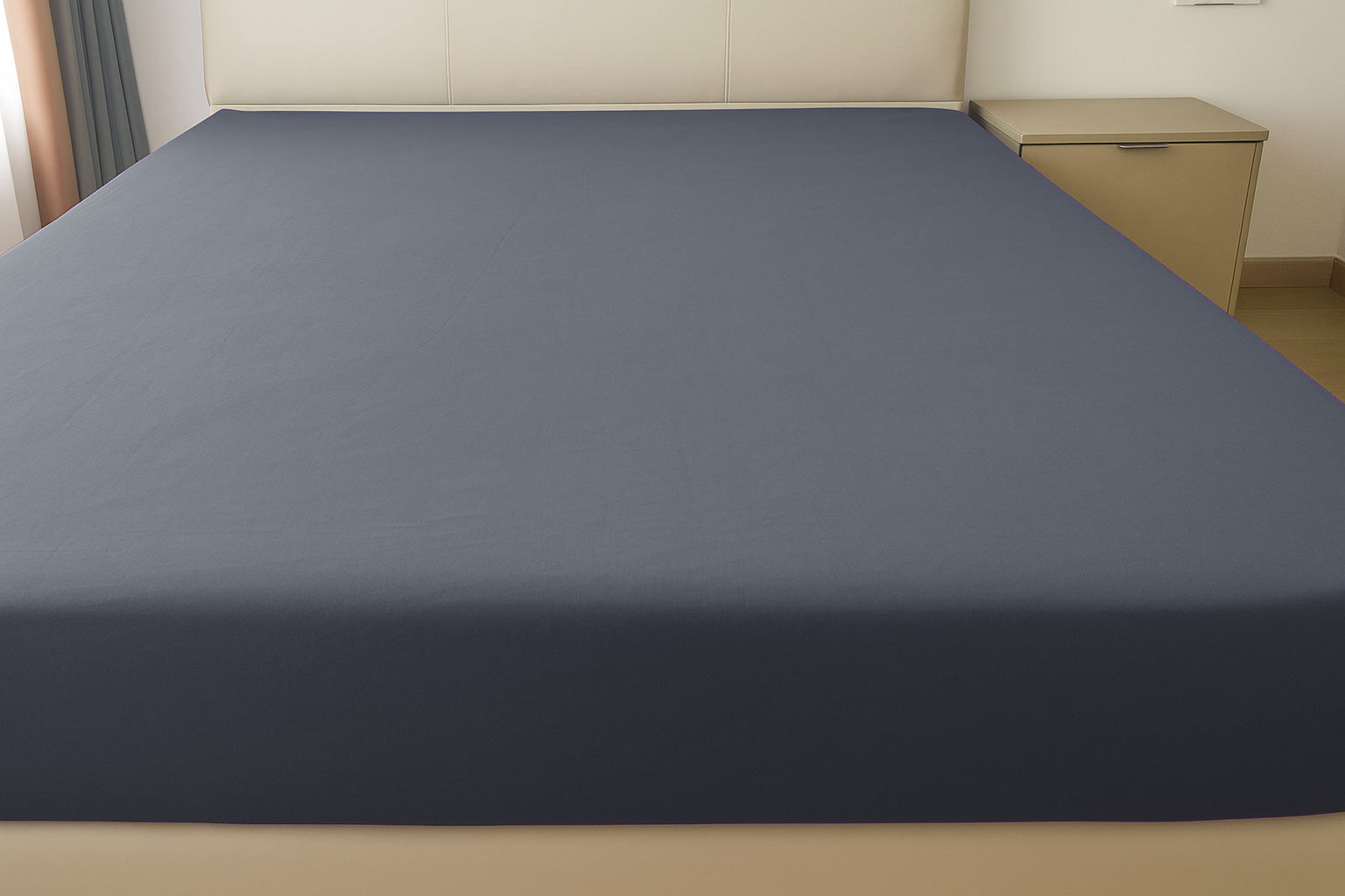Microfibre Fitted Bed Sheet (Grey)
