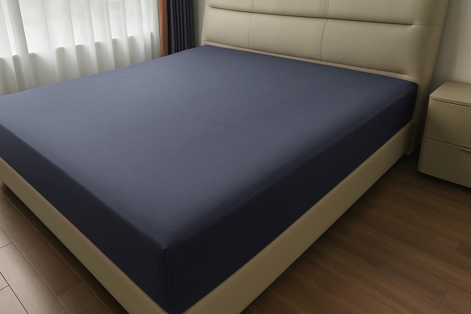 Microfibre Fitted Bed Sheet (Grey)