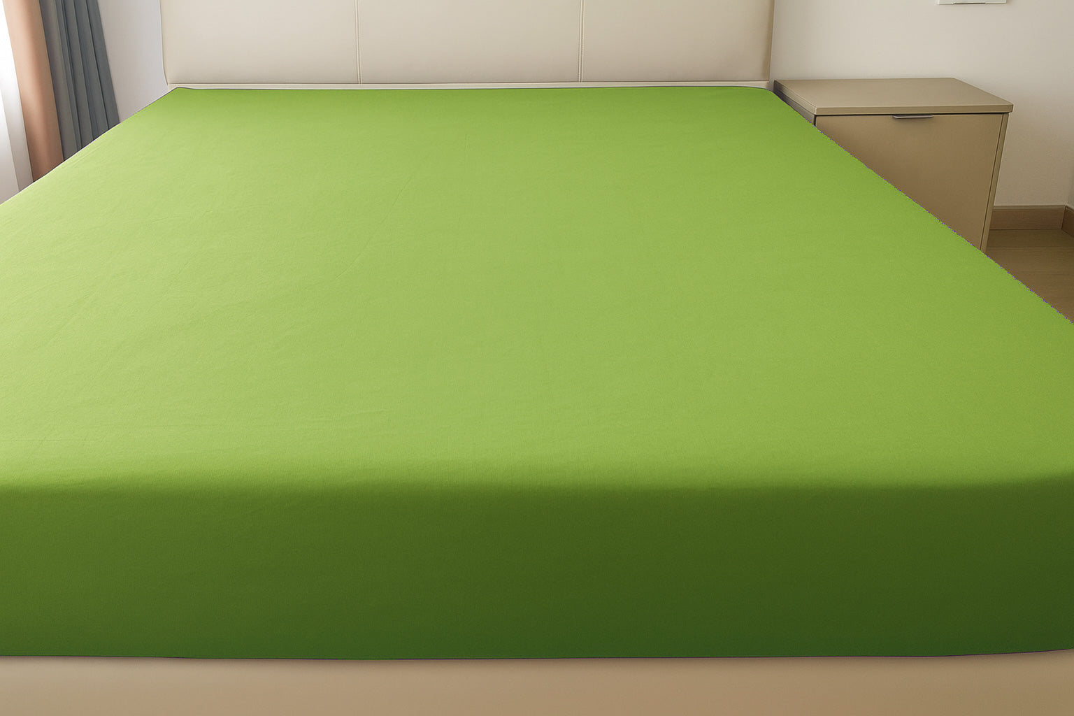 Microfibre Fitted Bed Sheet (Lime)