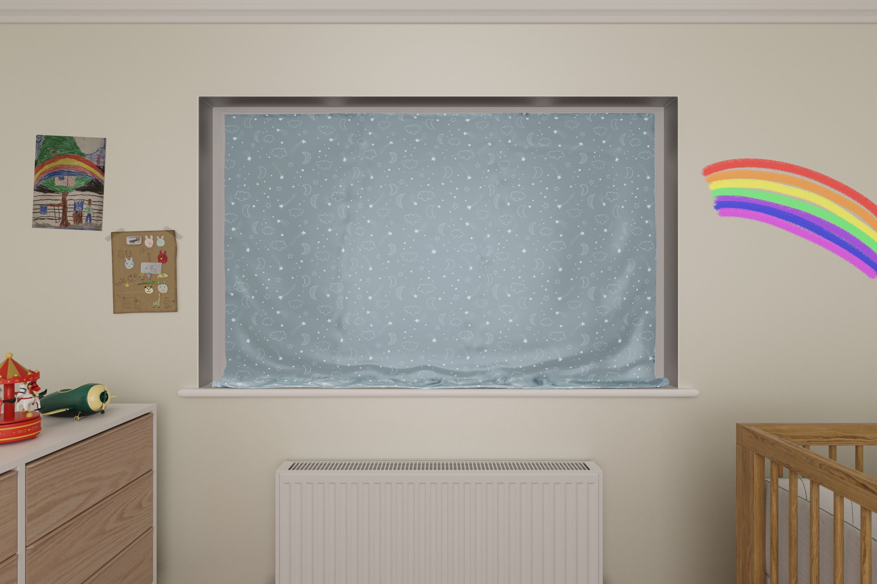 Portable Thermal Blackout Blind (Grey)