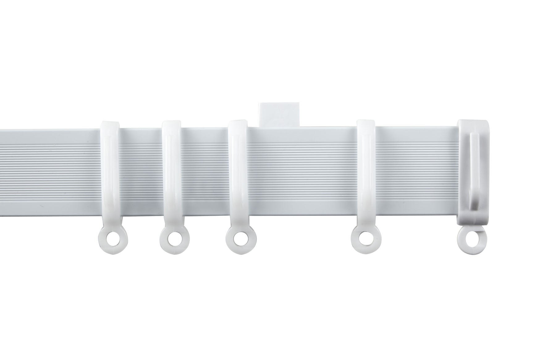 Bendable Curtain Track Rail for Straight & Bay Window (White)