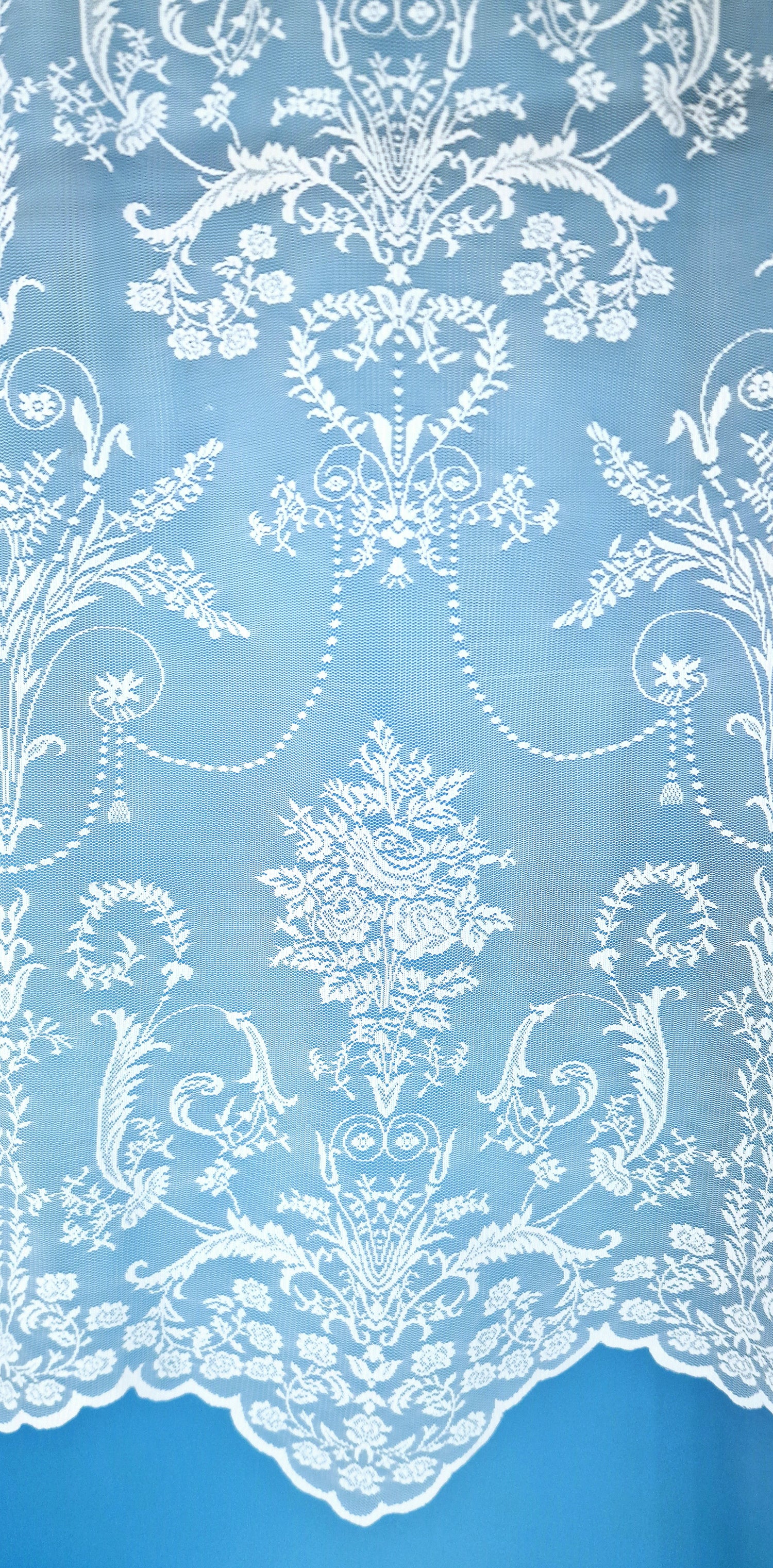 Victoria Lace Curtains (White)