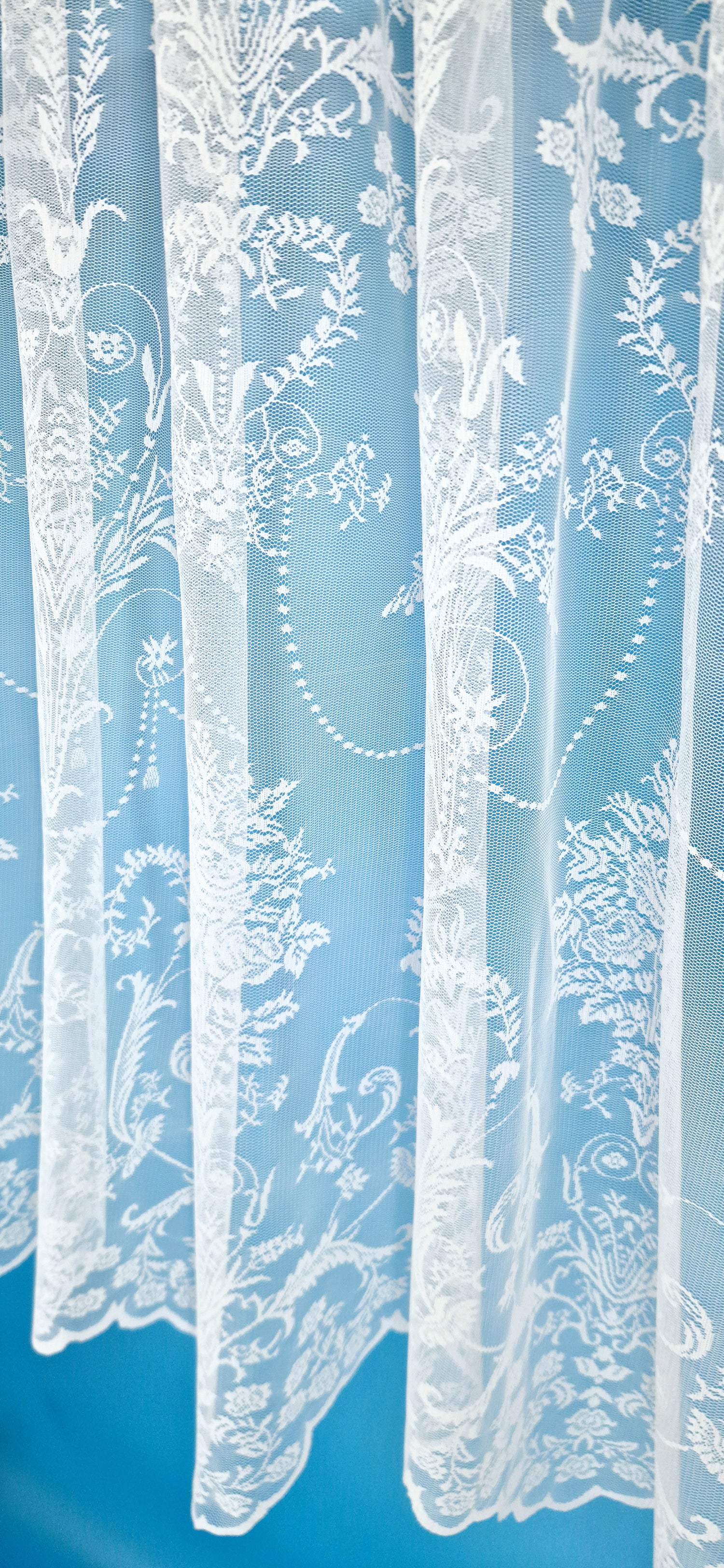 Victoria Lace Curtains (White)