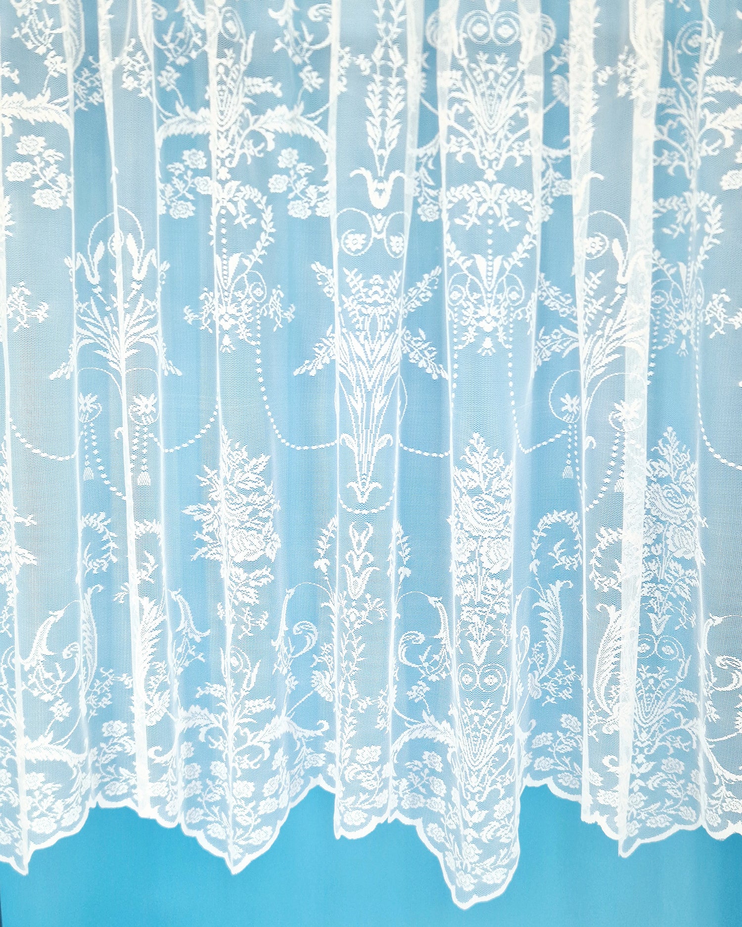 Victoria Lace Curtains (White)