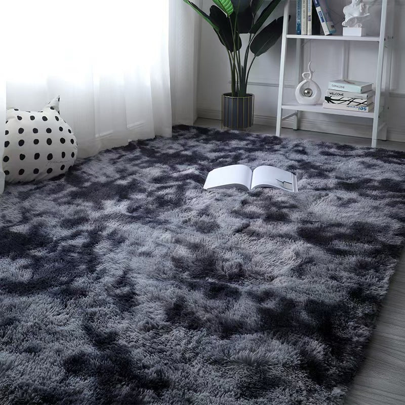 Fluffy Shaggy Area Rug - Non-Slip - Thick Pile Floor Mat (Dark Grey)
