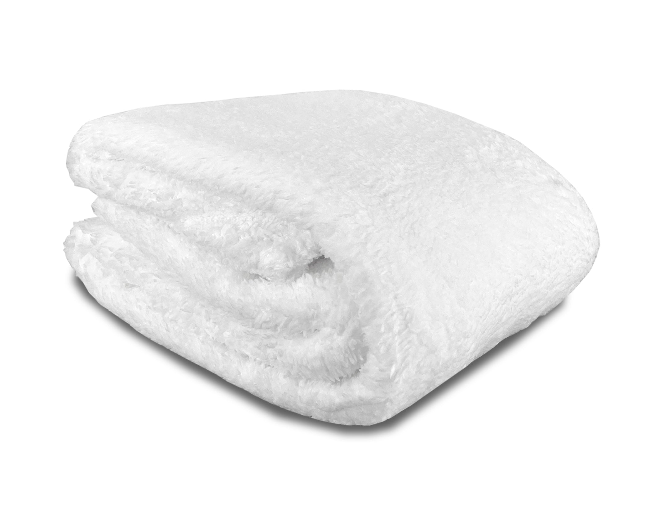 Teddy Fleece Throw (White)