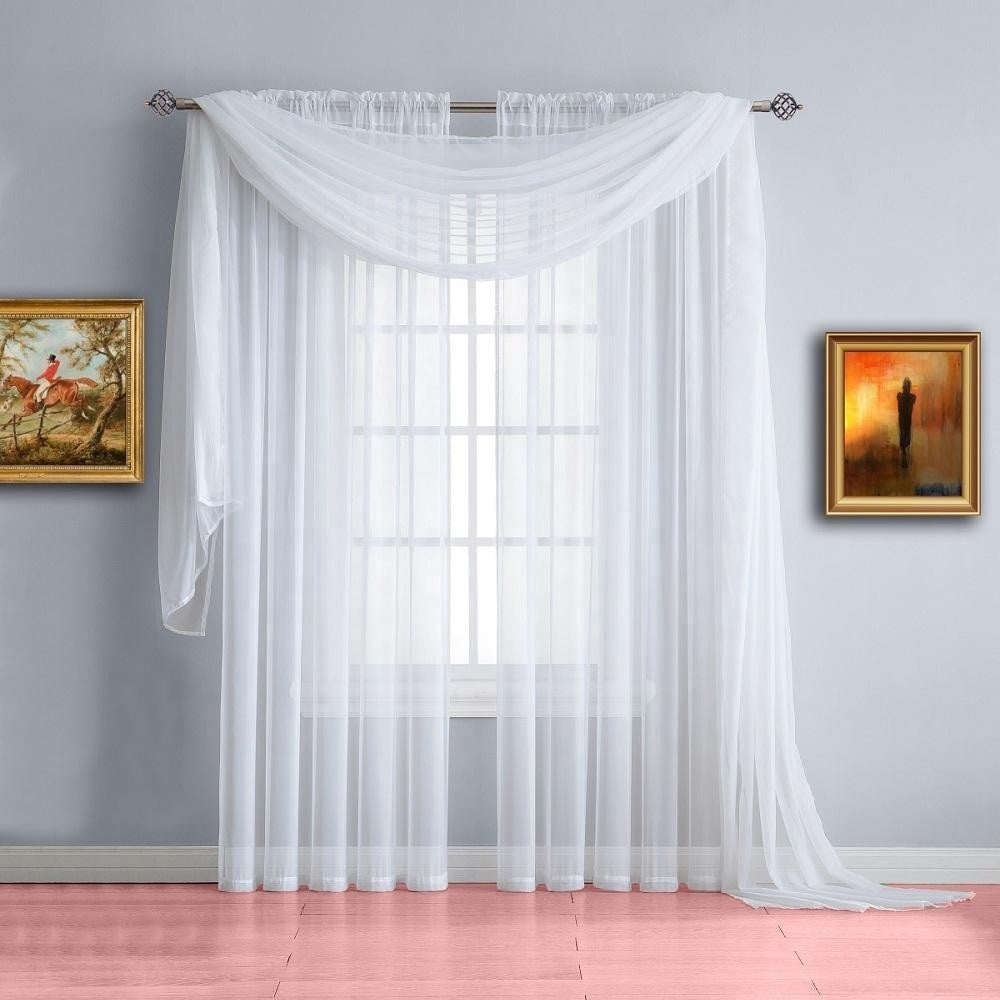 'Voile Scarf' White