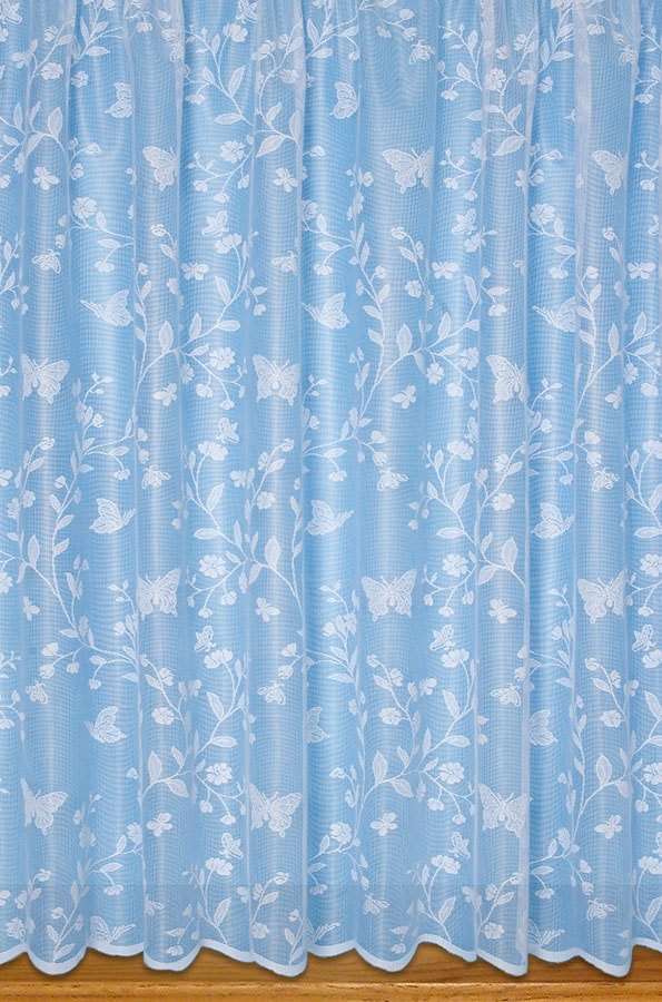 Butterfly Net Curtains (White)