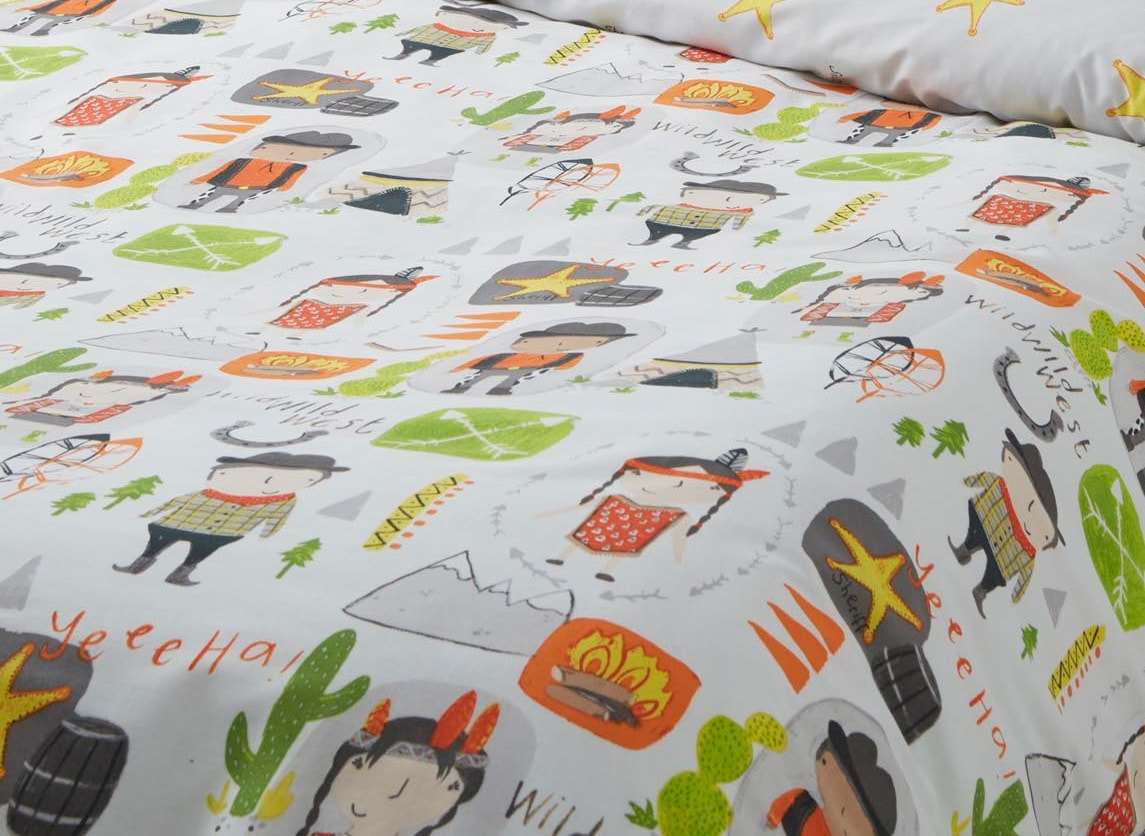 Cowboys And Indians Duvet Cover