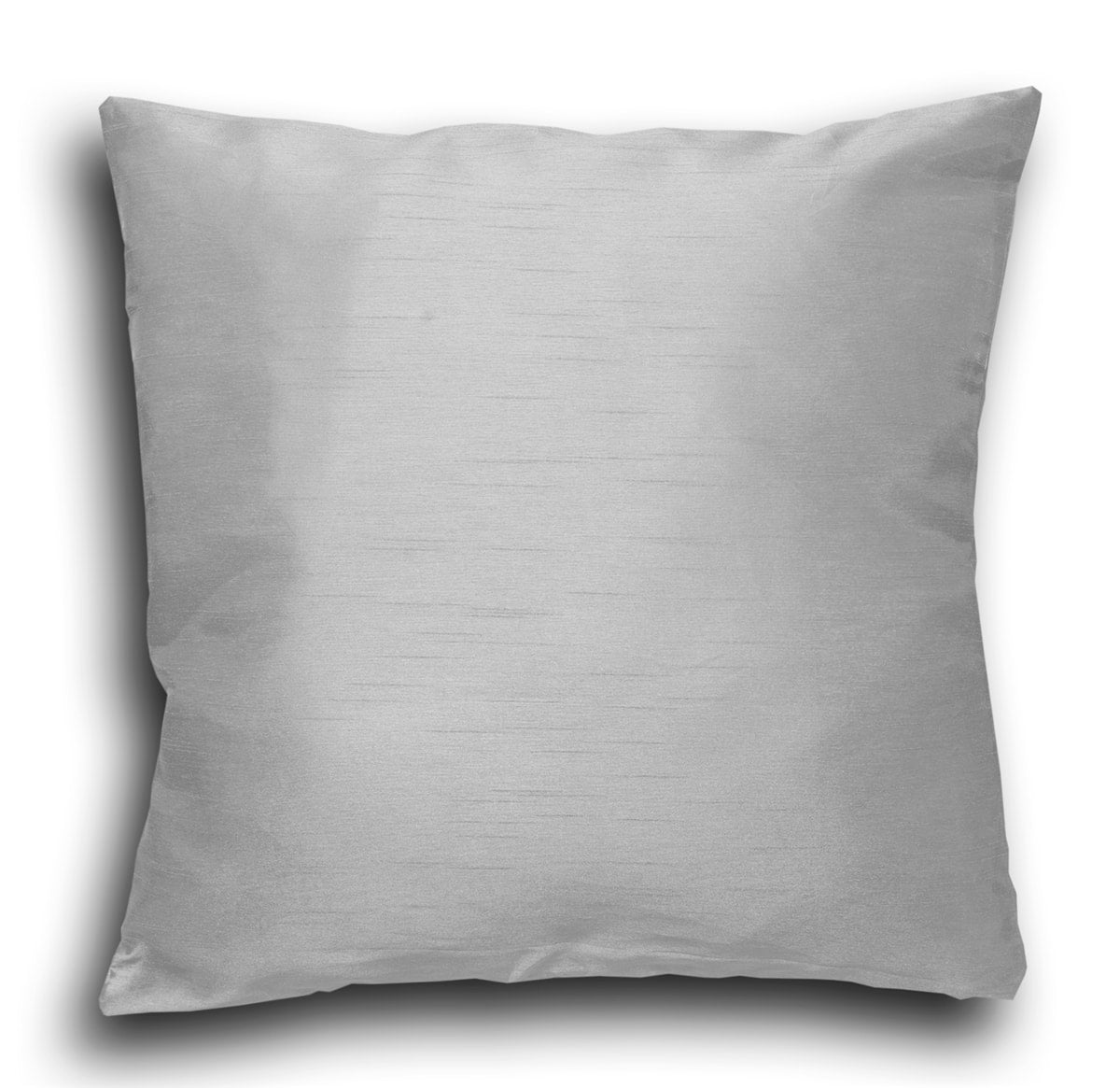 Faux Silk Tape Top Fully Lined Curtains (Silver)