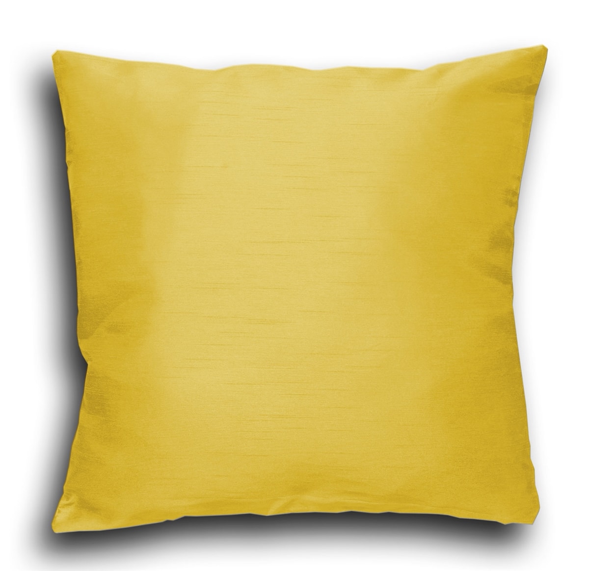 Faux Silk Tape Top Fully Lined Curtains (Yellow)