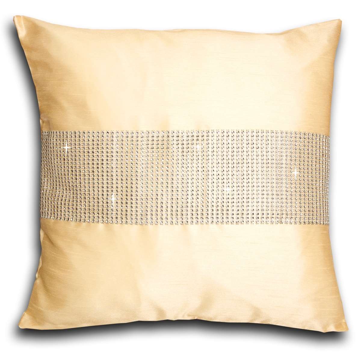 Faux Silk Eyelet Fully Lined Curtains (Cream)