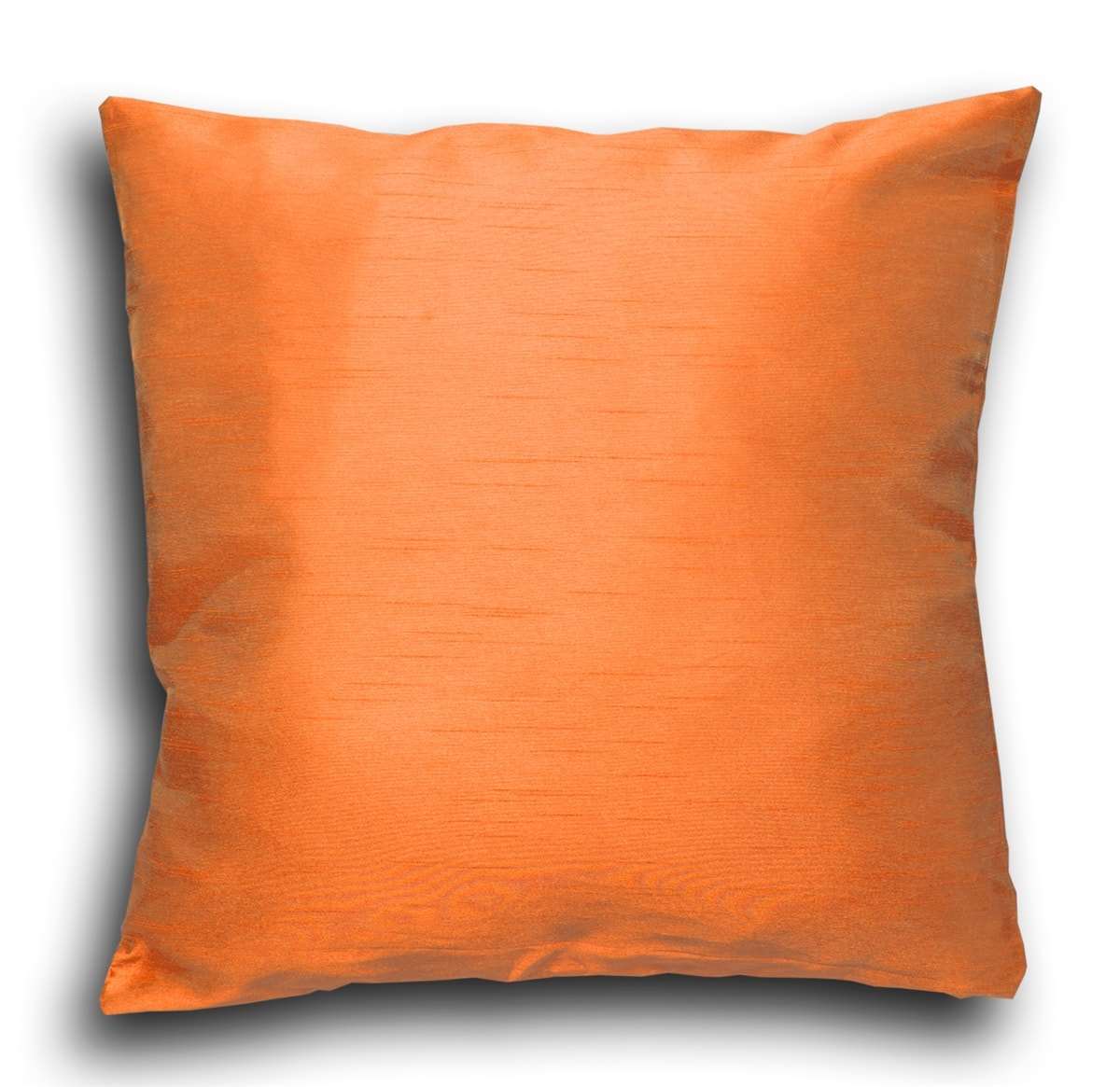 Faux Silk Eyelet Fully Lined Curtains (Orange)