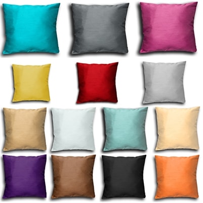 Faux Silk Cushion Covers 18 x 18"