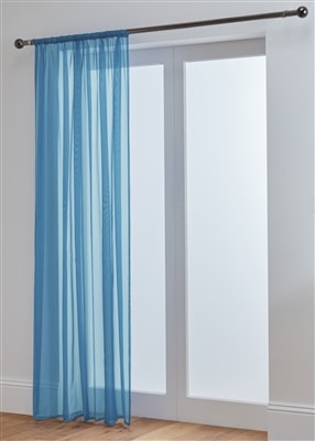 'Lucy' Blue Slot Top Voile Panel