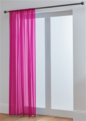 'Lucy' Fuchsia Slot Top Voile Panel