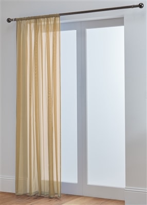 'Lucy' Latte Slot Top Voile Panel