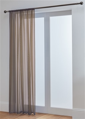 'Lucy' Mocha Slot Top Voile Panel