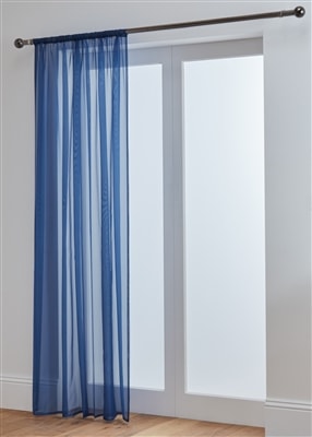 'Lucy' Navy Slot Top Voile Panel