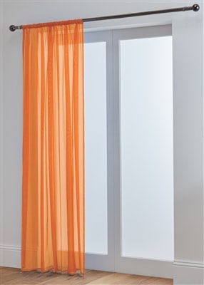 'Lucy' Orange Slot Top Voile Panel