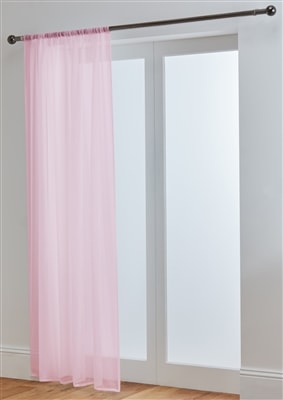 'Lucy' Pink Slot Top Voile Panel