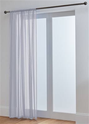 'Lucy' Silver Slot Top Voile Panel