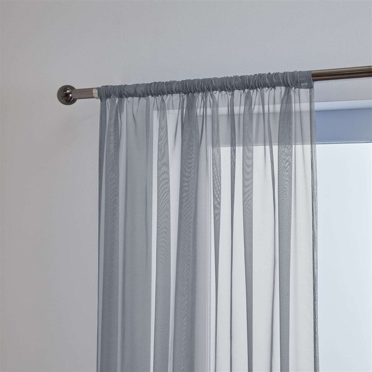 'Lucy' Silver Slot Top Voile Panel