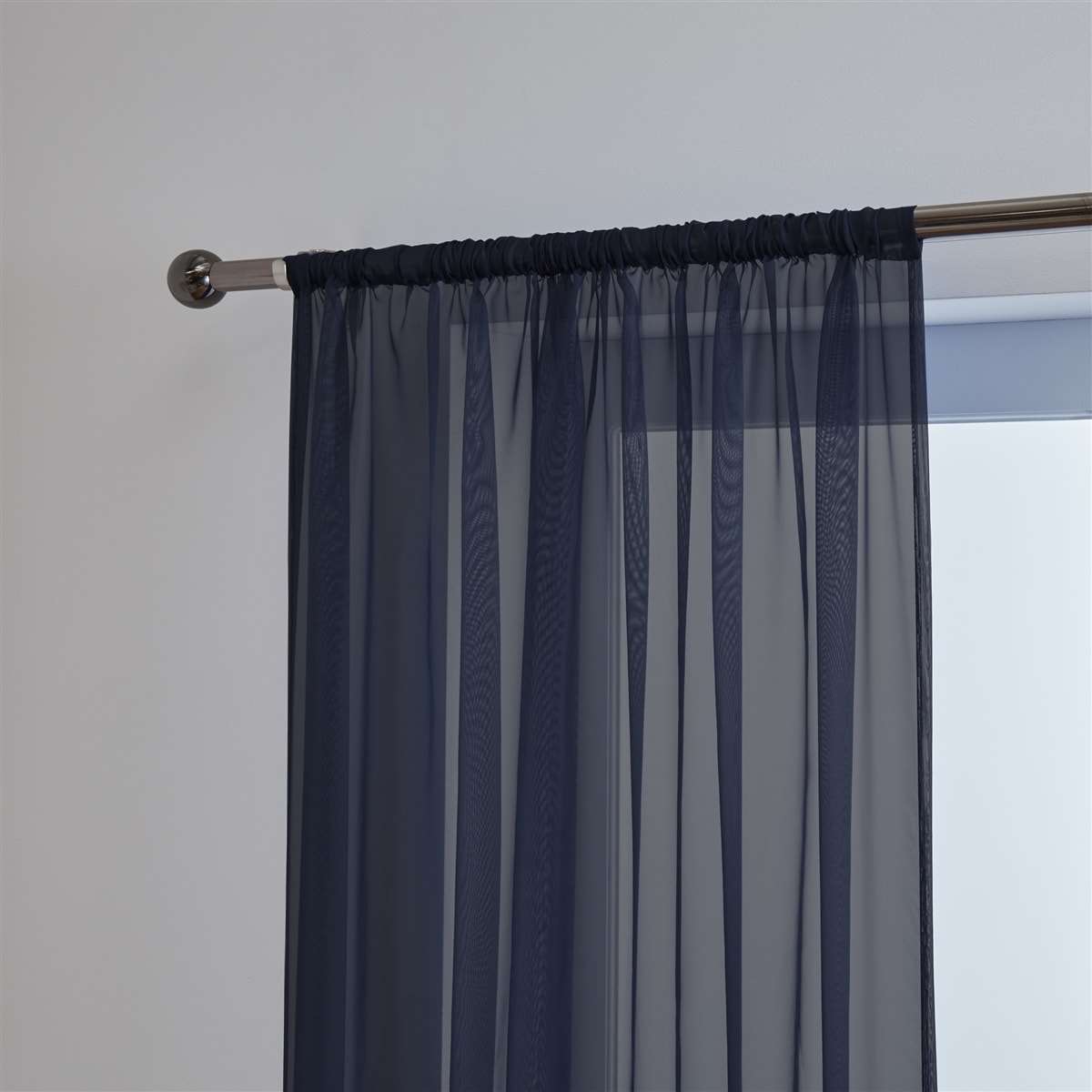 'Lucy Pair' Black Slot Top Voile Panels