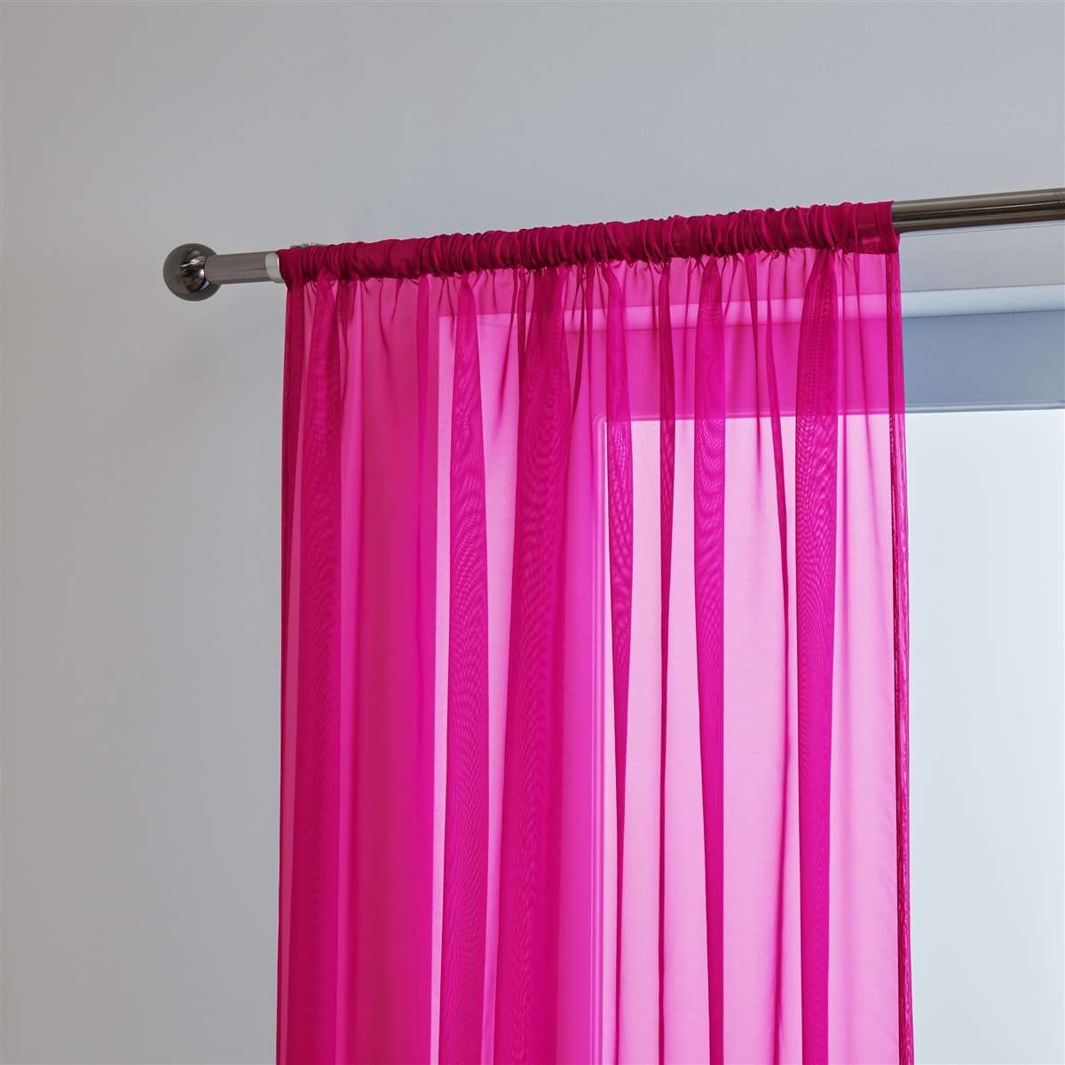 'Lucy Pair' Fuchsia Slot Top Voile Panels