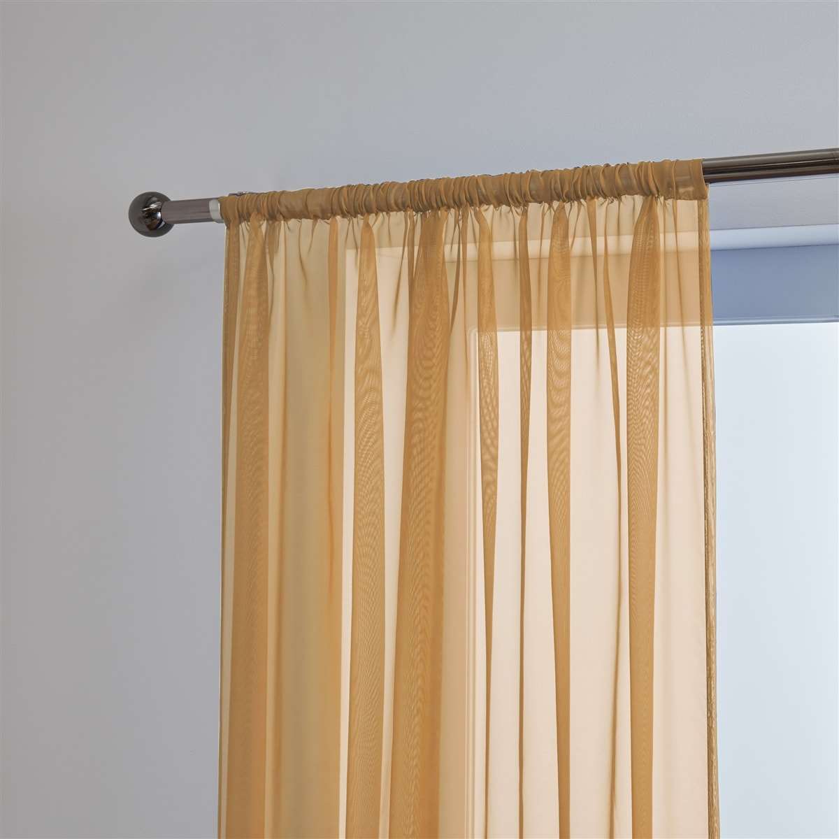 'Lucy Pair' Latte Slot Top Voile Panels